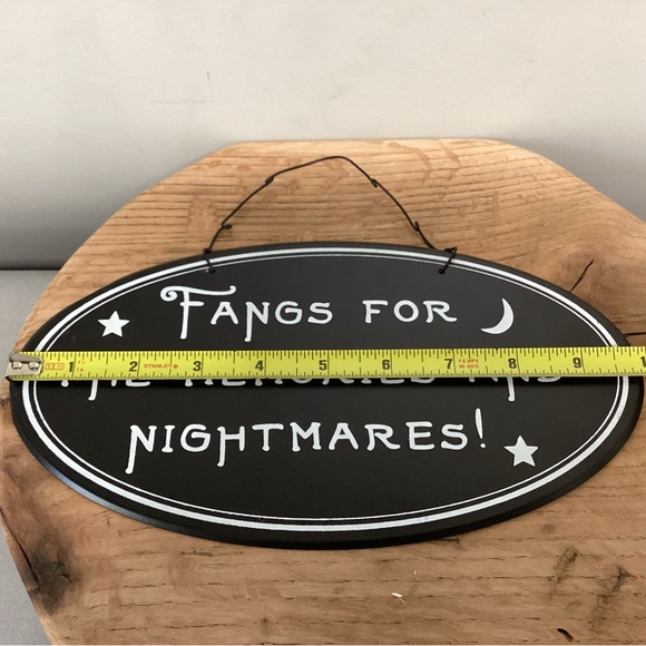 ⚫️ Metal Crafted - Fangs For The Memories And Nightmares! - Sign / Wall Decor - Picture 7 of 9